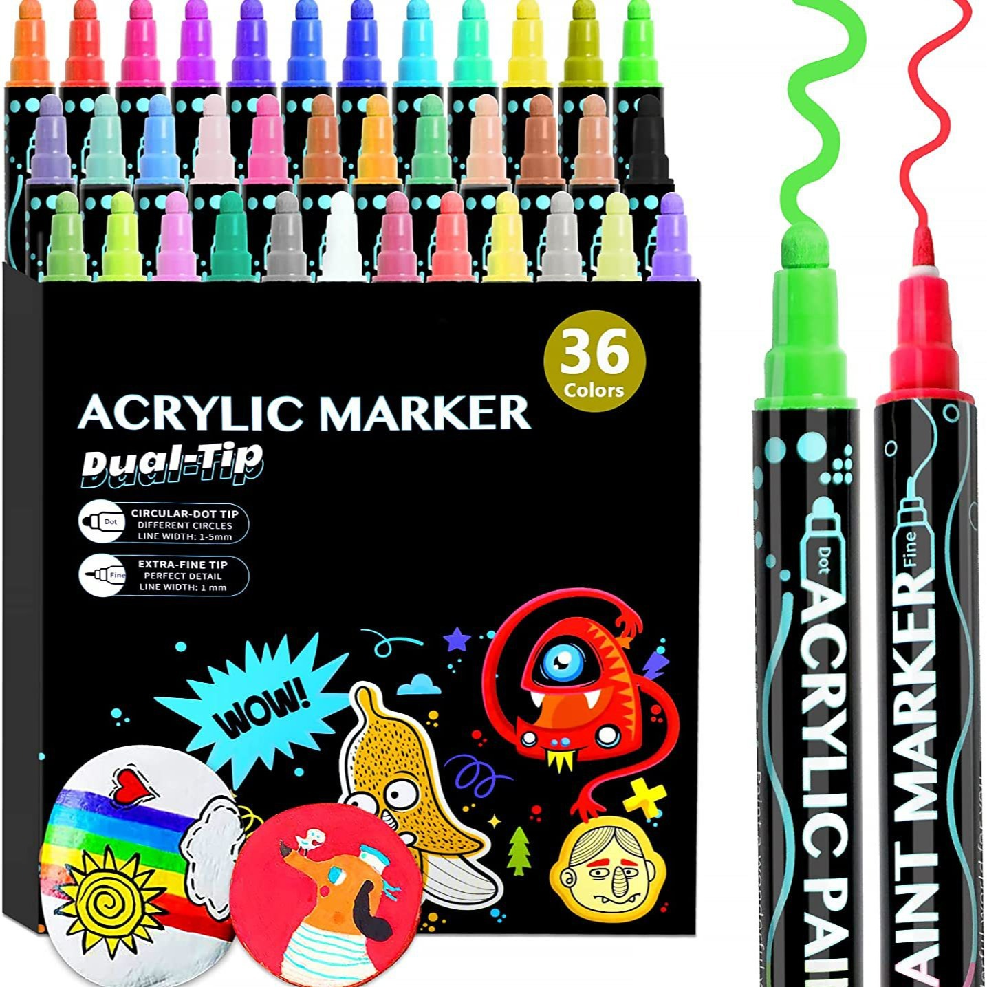 Copic Marker Classic - 12/24/36/26/48/60 Renk Çift Uçlu Akrilik Boya