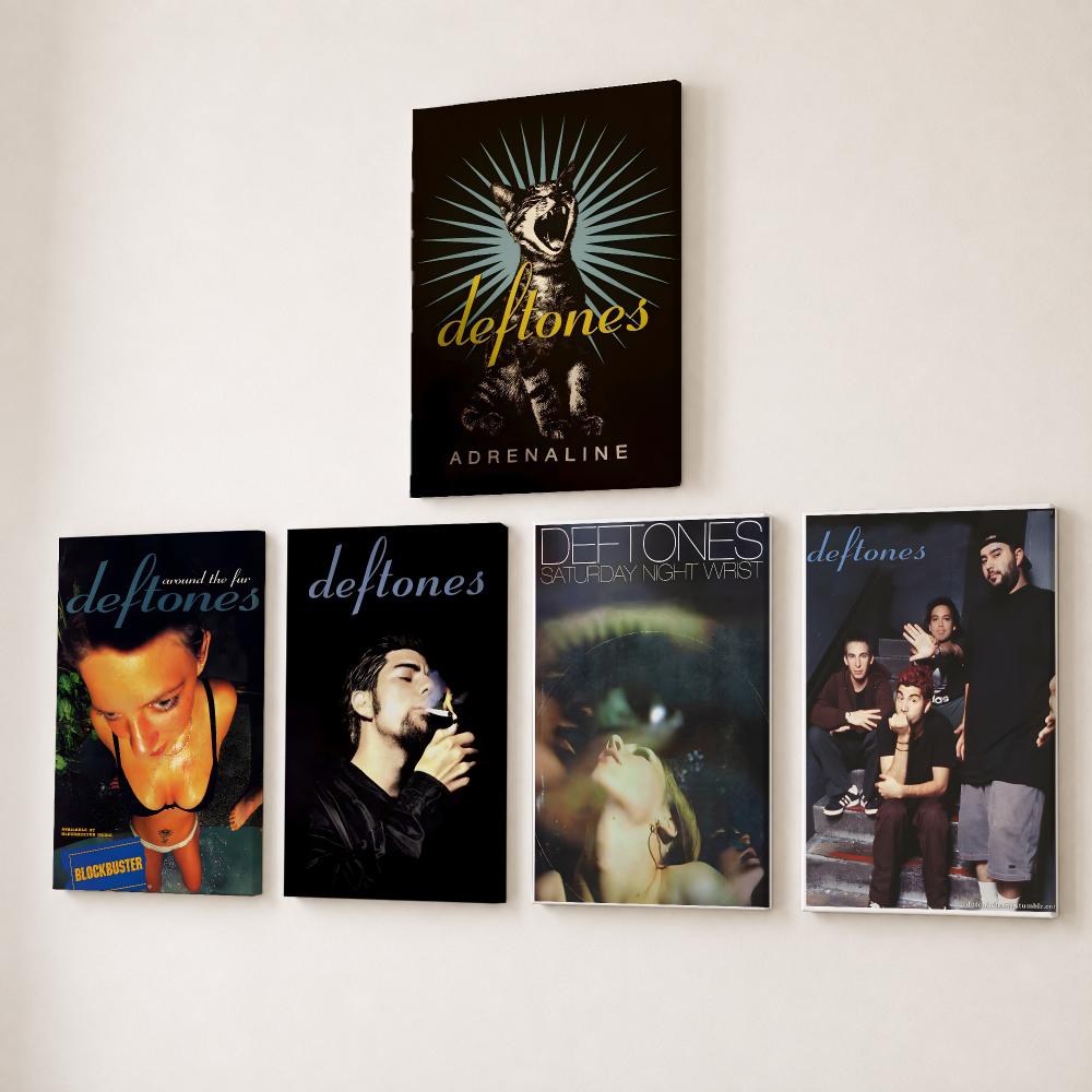 Canvas Wrap Ready - Rock Grubu D-Deftones Tablosu Kaligrafi HD