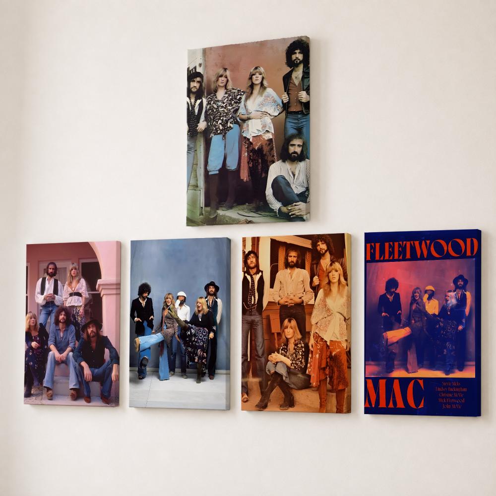 Canvas Wrap Ready - Rock Grubu F-Fleetwood Mac Tablosu Kaligrafi