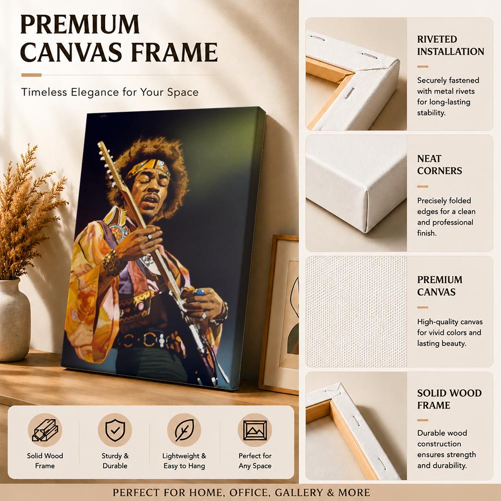 J-Jimi Hendrix Kraft Kağıt Tab - Canvas Wrap Ready incelemesi ve fiyatı